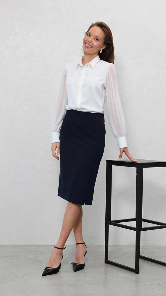 Блуза 889 Б-889 85-01 50, 48, 46, 44, 42 — Фото 4